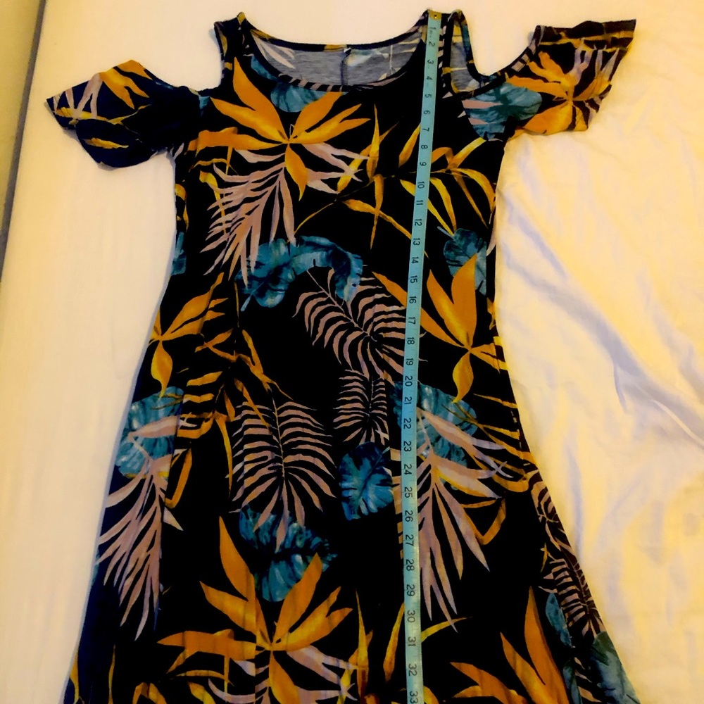 Flowing Palm Dress